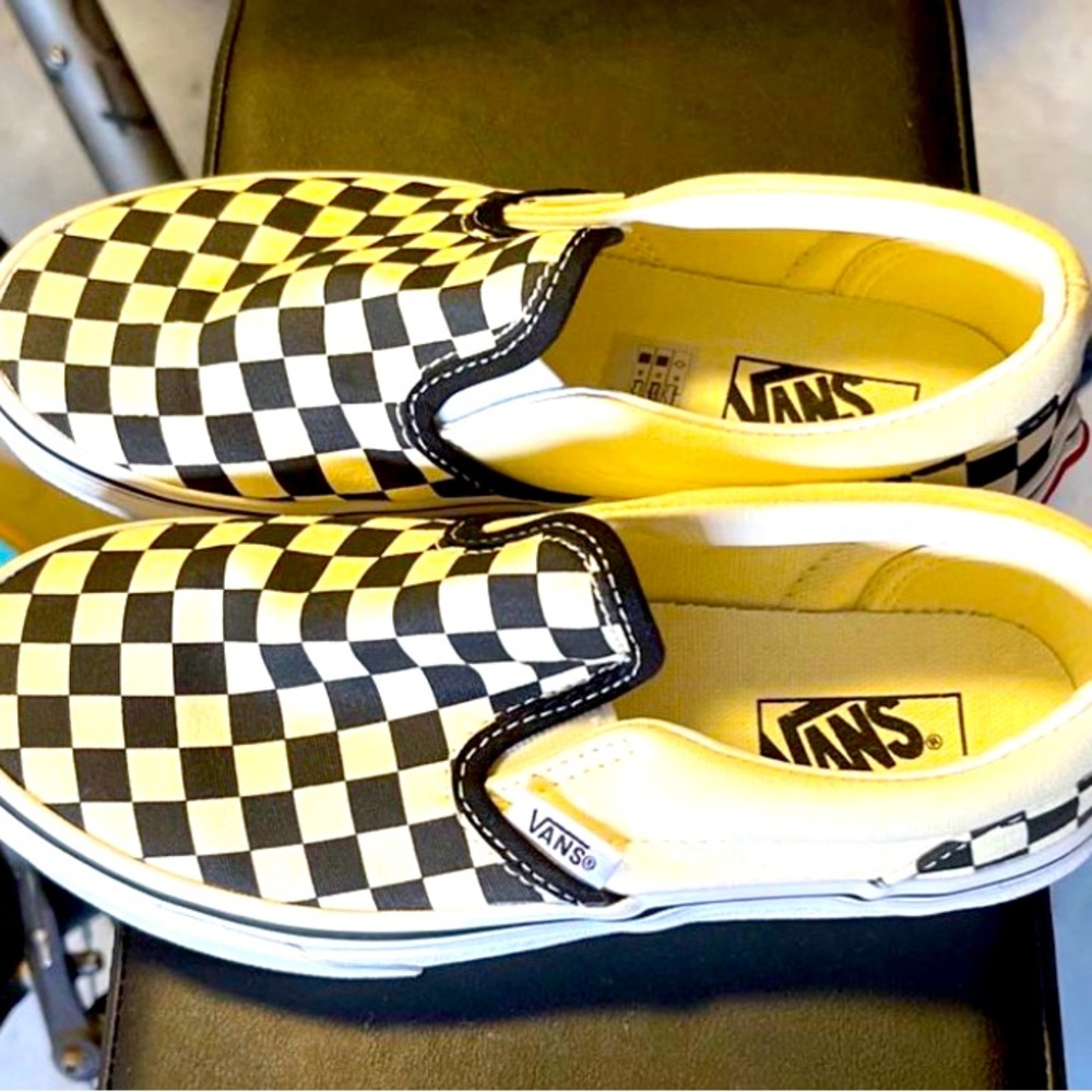 Vans Youth Shoes checkerboard slip on sneakers NWOT